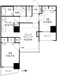 河田町ガーデン2の物件間取画像